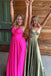 Cute A Line Sweetheart Sage Green Satin Long Prom Dresses Evening Gown DMP311