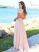 Pink Maxi Bridesmaid Dresses Short Sleeve Beach Wedding Guest Dresses DMO14