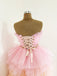 A Line Strapless Layers Tulle Long Prom Dresses, Cute Cake Dress, Formal Evening Gown DMP177