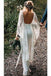 Ivory Wedding Dresses with Batwing Sleeve Lace Backless Bridal Dresses DMN89