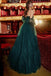 Puff Long Sleeves Off The Shoulder Lace Appliques Tulle Ball Gown Prom Dress DMP261