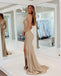 Charming Mermaid Straps Simple Long Prom Dress Elegant Formal Evening Dress DMP329