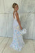 Mermaid V-Neck Sequined Long Prom Dress Formal Evening Dress DMP132