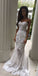 Charming White Lace Mermaid Sexy Sweetheart Sexy Long Beach Wedding Dresses DM184