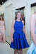 Royal Blue Short Prom Dress, Homecoming Dress For Graduation Party DML78
