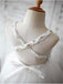 A-line/Princess Spaghetti Straps Sleeveless Beading Organza Flower Girl Dresses With Lace DM721