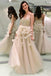 Sweetheart A Line Tulle Long Pleats Prom Dress With Flowers DMG86