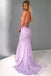 Spaghetti Strap Mermaid Prom Dresses Criss Cross Formal Evening Dress DMI34