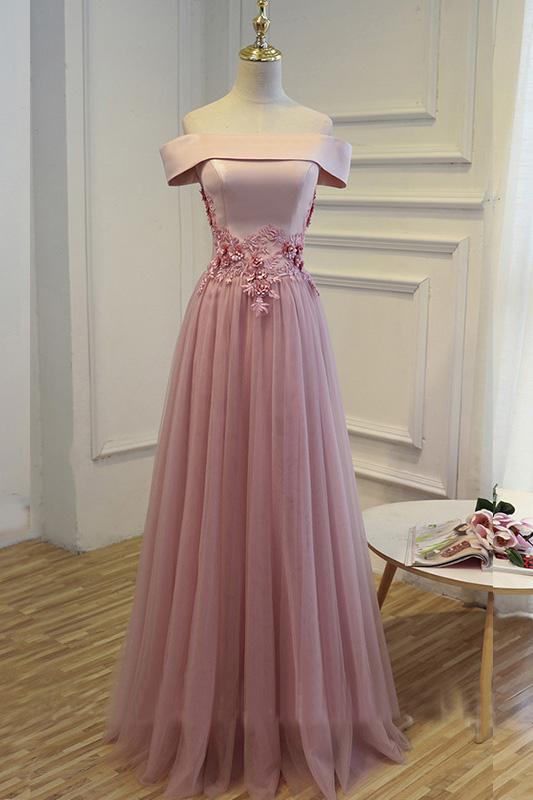 Cheap Pink Long Party Evening Dress stunning Lace Up Women Formal Prom Gown DM140