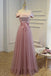 Cheap Pink Long Party Evening Dress stunning Lace Up Women Formal Prom Gown DM140