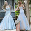 Mermaid Sweetheart Tulle Bridesmaid Dresses,Long Lace Fashion Prom Dresses DM514