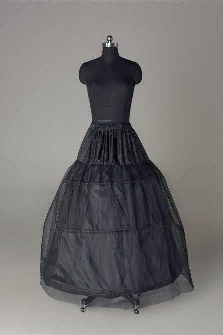 Fashion Black Wedding Petticoat Accessories Black Floor Length Underskirt DMP1