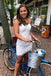 Sheath Strapless Short Sky Blue Lace Homecoming Dress Fashion Graduation Dresses DMHD32