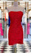 Sheath Strapless Short Sky Blue Lace Homecoming Dress Fashion Graduation Dresses DMHD32