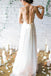 Simple Backless Beach Summer Wedding Dresses, Chiffon LongWedding Gowns DM108