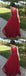 A Line Red Appliques Long Tulle Formal Prom Dresses DME47