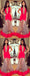 Red Long Mermaid Unique Prom Dress,Formal Evening Dresses DME49