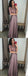 A Line V-Neck Half Sleeves Purple Long Prom Dress with Lace Top DMF7