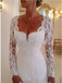 Gorgeous Ivory Lace Long Sleeves Bridal Dresses Wedding Dresses DMP82