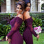 Mermaid Long Sleeves lace off the Shoulder Sexy Bridesmaid Dresses For Weddings DM113