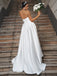 A-Line/Princess Satin Sweetheart Sleeveless Wedding Dresses Long Bridal Dresses DM1825