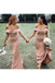 Off The Shoulder  Mermaid Bridesmaid Dresses With Lace Up Back Simple Bridesmaid Gowns DM1837