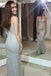 Shiny Mermaid Spaghetti Sheath Silver Long Sexy Prom Dresses DMG35