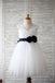 Tulle Flower Girl Dress,Flower Flower Girl Dresses,White Flower Girl Dress 