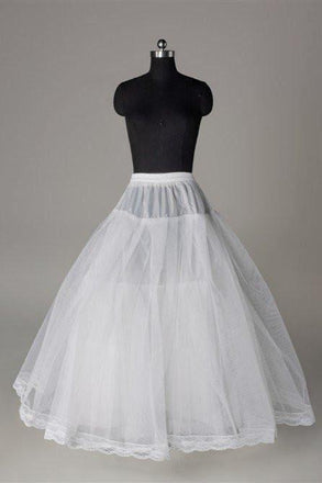 Fashion A Line Wedding Petticoat Accessories White Floor Length DMP3