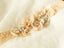 Cute Nude Blush Bridal Sash Floral Lace Rustic Wedding Belt BS16