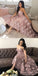 Princess A-Line Sweetheart Blush Homecoming Dress with Lace Appliques DMC36