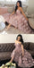 Princess A-Line Sweetheart Blush Homecoming Dress with Lace Appliques DMC36