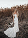 New Arrival Ivory Mermaid Lace Off the Shoulder Beach Wedding Dress DMF85