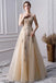 A Line Long Prom Dresses With Beading Formal Evening Gown DML30