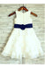 Ivory A-line Sleeveless Scoop Ruffles Floor-Length Flower Girl Dresses DM715