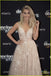 Charming A Line Tulle Lace V Neck Floor Length Prom Dresses DMI46
