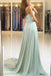 Sweetheart Strapless Cheap Long Chiffon Prom Dresses with Lace DM781