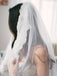 Alencon Lace Trim Long Ivory Veil for Wedding WV18