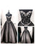 Black White Tulle Long Ball Gown Prom Dress,Sweetheart Beaded Bodice Quinceanera Dresses DM810