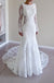 Custom Made Trumpet Mermaid Backless Long Sleeves Lace Wedding Dress DM197