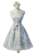 A-line Homecoming Dresses,Vintage Prom Dress,Short Prom Dress,Printing Homecoming Dresses,Open Back Prom Dresses,Graduation Dress,Cute Party Dress
