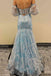 Peach Sweetheart Sheer Lace Corset Mermaid Prom Dress Formal Evening Gown DMP284
