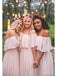 Off the Shoulder Burgundy Bridesmaid Dresses Cheap Long Bridesmaid Dress DMO23