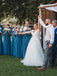 Off the Shoulder Burgundy Bridesmaid Dresses Cheap Long Bridesmaid Dress DMO23