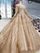 Stunning Ball Gown Long Sleeves Prom Dress, Pretty Quinceanera Dresses DMP64