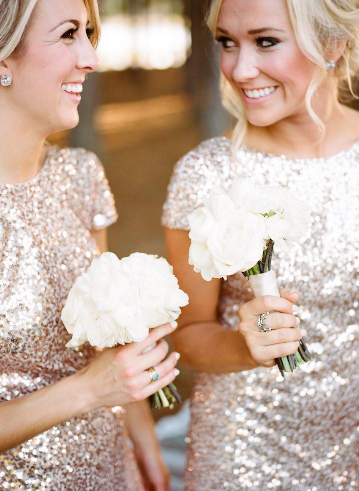 Sexy Short Sleeves Sequins Bling Long Bridesmaid Dresses stunning DM114