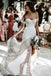 Sweetheart Sheath Lace Bridal Dress Beach Wedding Dresses With Slit DMP93