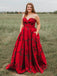 New Arrival Burgundy Sweetheart Floral Long Plus Size Prom Dresses with Pockets DMH67