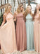 Beautiful Long Chiffon A Line Cheap Bridesmaid Dresses stunning for Weddings DM111