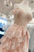 Light Blue Corset Lace Tiered Tulle Long Formal Prom Dress Evening Dresses DMP315